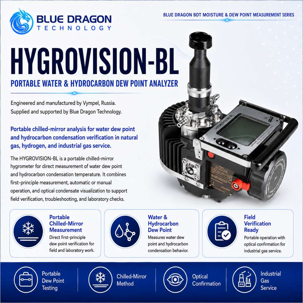 Переносной анализатор точки росы воды и углеводородов HYGROVISION-BL