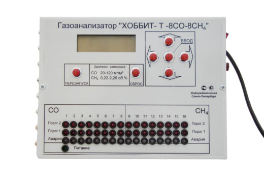 Стационарный газоанализатор Хоббит-Т с датчиками общепромышленного исполнения