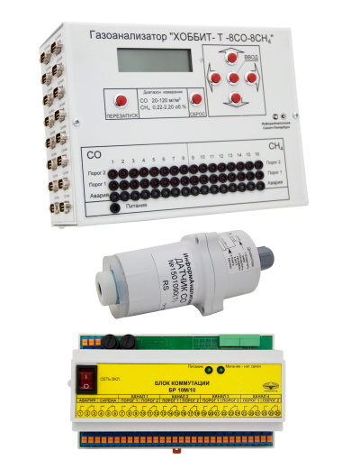 Стационарный газоанализатор Хоббит-Т с датчиками общепромышленного исполнения